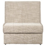 Fauteuil met bed, bruin hout thumbnail 3