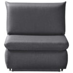 Fauteuil met bed, grijs textiel thumbnail 3