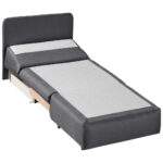 Fauteuil met bed, grijs textiel thumbnail 4