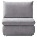 Fauteuil met bed, lichtgrijs textiel thumbnail 4