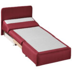 Fauteuil met bed, wijnrood textiel thumbnail 4