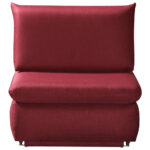 Fauteuil met bed, wijnrood textiel thumbnail 5
