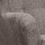 STOEL MET HOOFDSTEUN, bruin textiel, houtmateriaal thumbnail 4