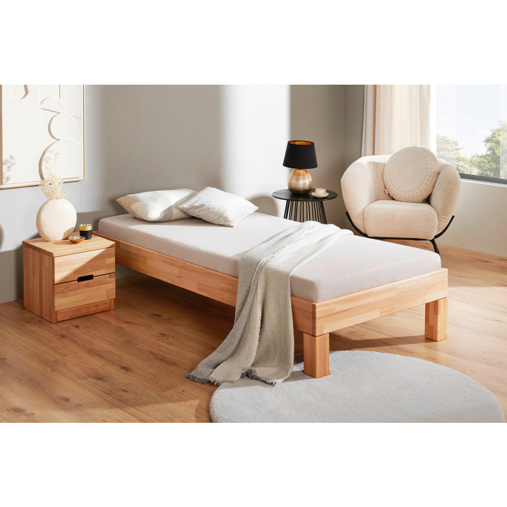 FUTONBED 90 cm x 200 cm, beukenhout (kernhout)