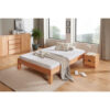 FUTONBED 140 cm x 200 cm, beukenhout (kernhout)
