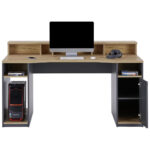 SPELTAFEL materiaal hout antraciet, kleur eiken thumbnail 7