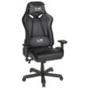 GAMING STOEL textiel zwart