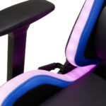 GAMING STOEL metaal, kunststof, textiel blauw, zwart, wit thumbnail 5