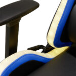 GAMING STOEL metaal, kunststof, textiel blauw, zwart, wit thumbnail 7