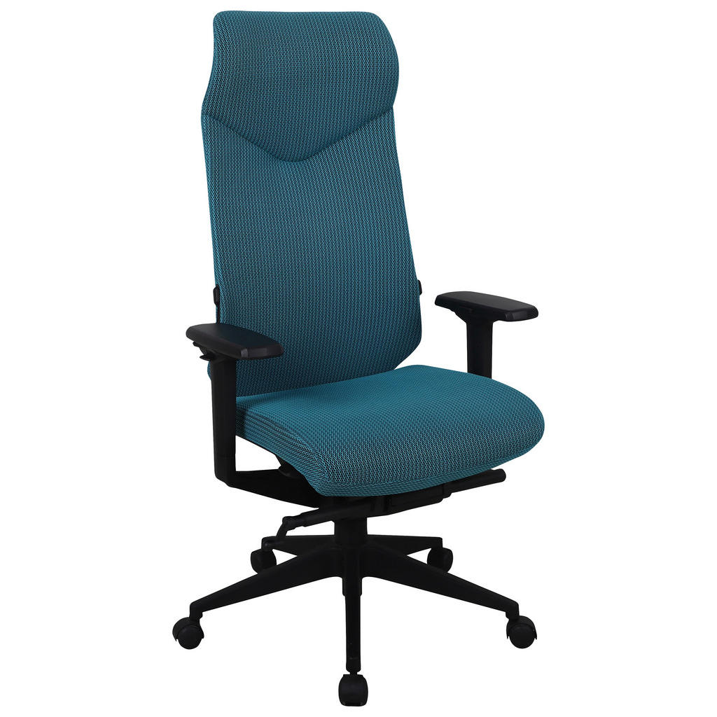 GAMING STOEL metaal, kunststof, textiel blauw