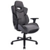 GAMING STOEL metaal, kunststof, textiel grijs, zwart