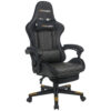 GAMING STOEL metaal, kunststof, textiel zwart