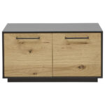 GARDEROBEBANK antraciet, eikenkleur thumbnail 4