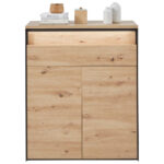 GARDEROBEBANK zwart, beige thumbnail 4