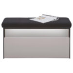 GARDEROBEBANK zwart, beige thumbnail 6