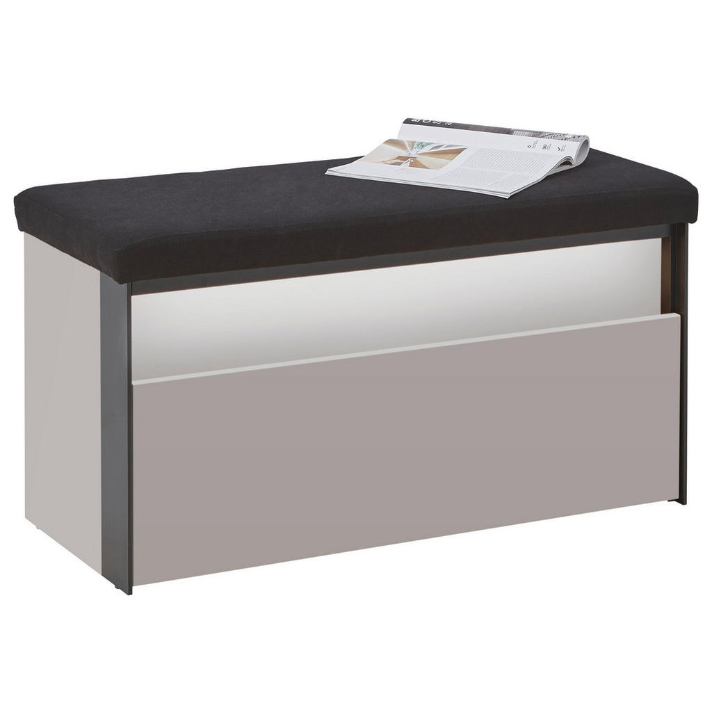 GARDEROBEBANK zwart, beige