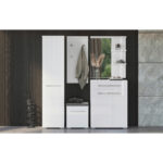 GARDEROBE BANK wit, wit, hoogglans thumbnail 2