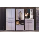 GARDEROBE BANK wit, wit, hoogglans thumbnail 3