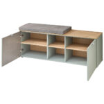 GARDEROBE BANK จพappelgroen, ambachtelijk eiken thumbnail 3