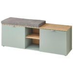 GARDEROBE BANK จพappelgroen, ambachtelijk eiken thumbnail 4