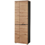 GARDEROBE in grafietkleur, ambachtelijk eikenhout thumbnail 1