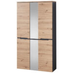 GARDEROBE in grafietkleur, ambachtelijk eikenhout thumbnail 1
