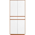 GARDEROBE deels effen wit, eikenkleur thumbnail 3