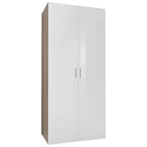 GARDEROBE wit, eikenkleur