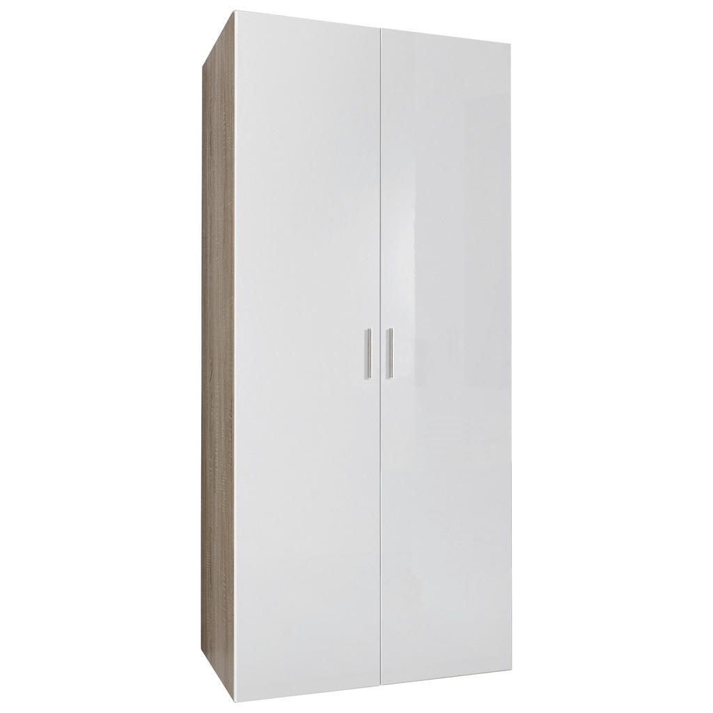 GARDEROBE wit, eikenkleur