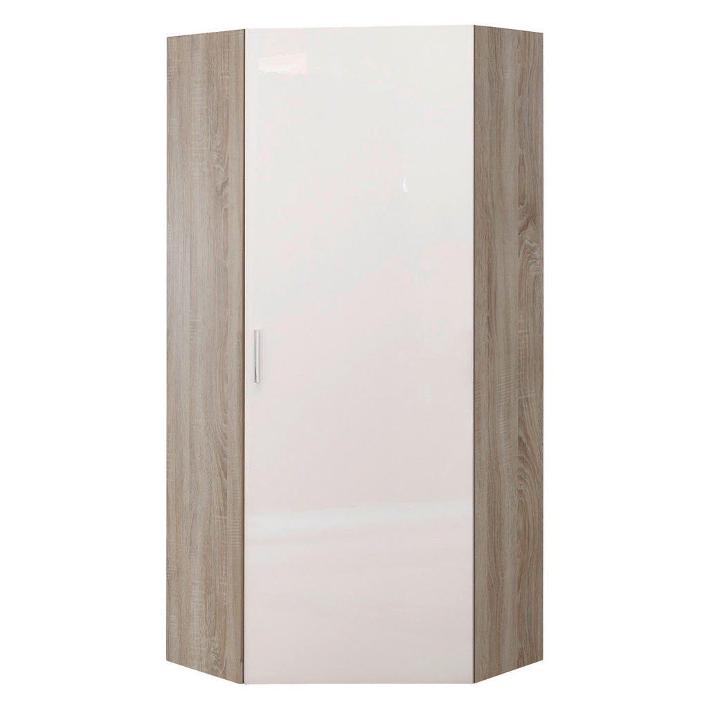 GARDEROBE wit, eikenkleur