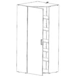 GARDEROBE wit, eikenkleur thumbnail 4