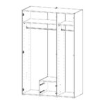 GARDEROBE wit, eikenkleur thumbnail 5