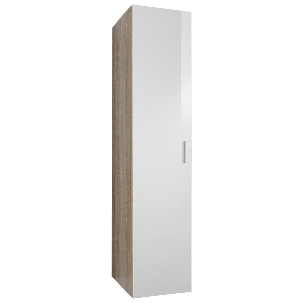 GARDEROBE wit, eikenkleur