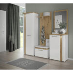 GARDEROBE wit, ambachtelijk eiken, wit, hoogglans thumbnail 6