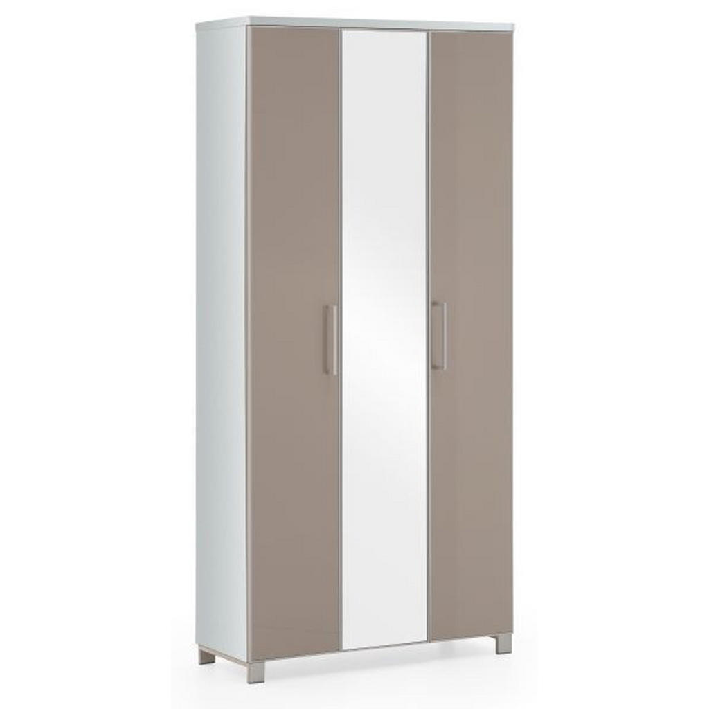 GARDEROBE wit, bruingrijs