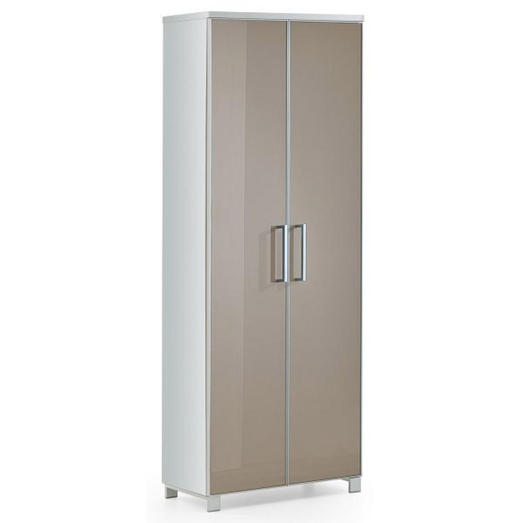 GARDEROBE wit, bruingrijs