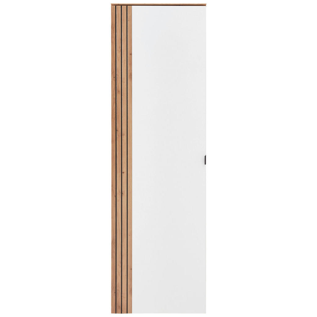 GARDEROBE wit, ambachtelijk eiken