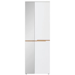 GARDEROBE wit, ambachtelijk eiken