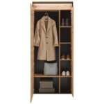 GARDEROBE zwart, ambachtelijk eiken thumbnail 3