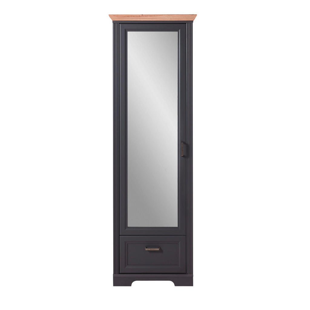 GARDEROBE in grafietkleur, eikenkleur