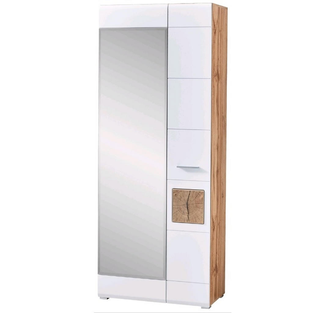 GARDEROBE wit, eikenkleur