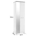 GARDEROBE wit, eikenkleur thumbnail 7