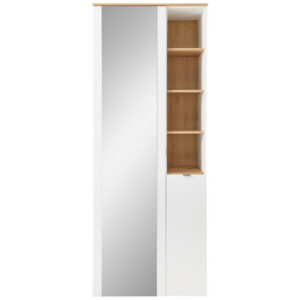 GARDEROBE wit, ambachtelijk eiken