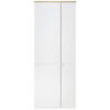 GARDEROBE wit, ambachtelijk eiken