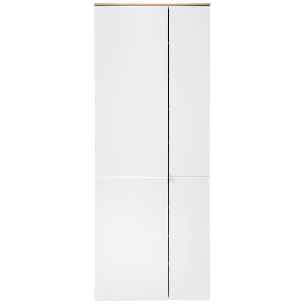 GARDEROBE wit, ambachtelijk eiken