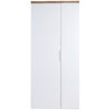 GARDEROBE eikkleur, wit, hoogglans