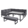 DINING LOUNGE SET mesh-afdekking, textielgaas, aluminiumweefsel