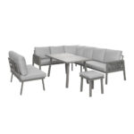 EETKAMERSET stof aluminium thumbnail 2