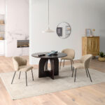 EETTAFEL, massief mangohout, walnootkleur thumbnail 2