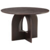 EETTAFEL, massief mangohout, walnootkleur